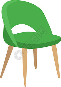白色背景上的绿色座位办公室收藏艺术椅子扶手椅家具沙发房间房子背景图片