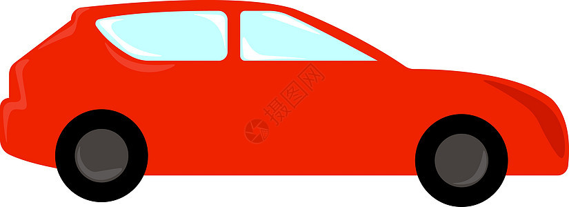 白色背景上的红色机器车轮车辆速度旅行汽车运动引擎发动机交通背景图片