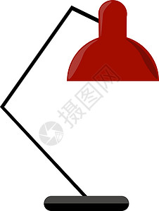 白色背景上的红色电气厨房饮料茶壶金属厨具图片