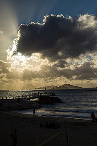 龙口的马赛尔海中地中海海洋帆船自然外观运输海滩土地方式地平线结构日落图片