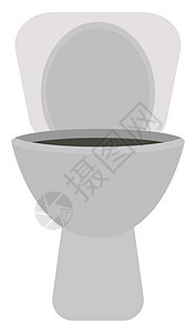 白色背景上的马桶家庭浴室陶瓷房间座位制品卫生间卫生壁橱厕所图片