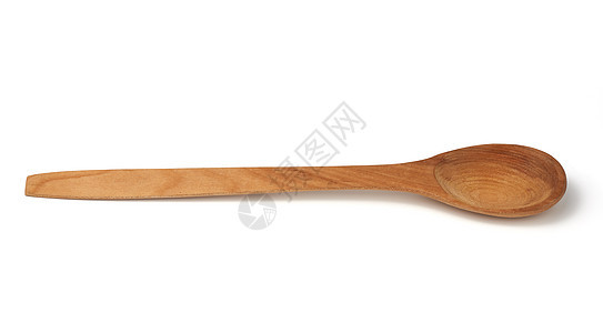 白背隔离长柄的木新旧旧勺子用具黄色木头工具工作室食物厨具烹饪白色棕色图片