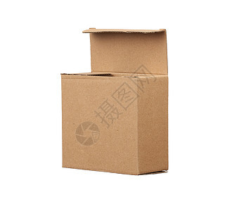 用于单独运输货物的开放棕色纸板箱工艺纸盒货运邮政回收纸板船运瓦楞包装床单背景图片