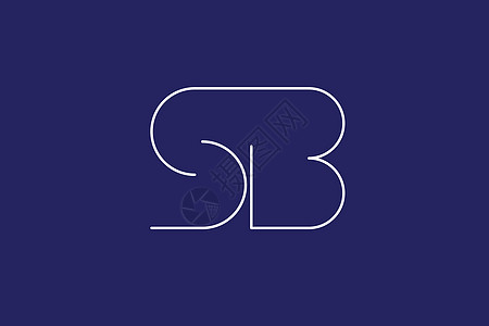 SB BS 抽象矢量标志会标模板图片