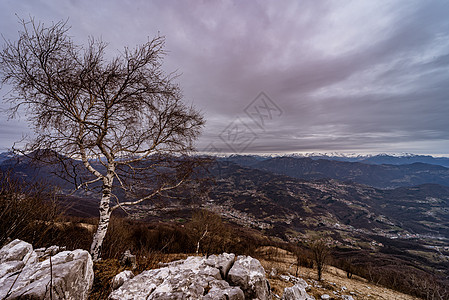 天空多云的山地景观国家荒野场地森林草地土地旅行叶子植被蓝色图片