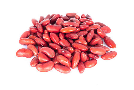 白底 健康食物营养院 孤立的红肾豆种子蔬菜营养植物白色背景图片