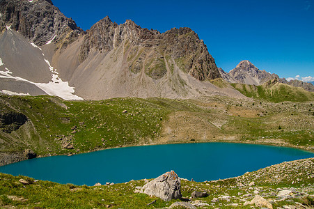 法朗高丘白皮中圣安纳喀拉斯湖天空山峰目的地山脉蓝色风景旅行旅游图片