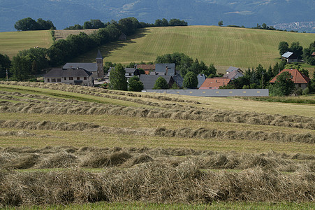 法国村庄房子场景农场外观场地风景住宅旅游耕地图片
