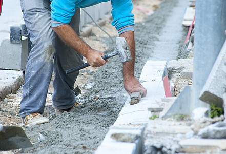 市政工作 重建一条街道道路 以及警告土壤沥青技术职场机器构造水泥网络建筑图片