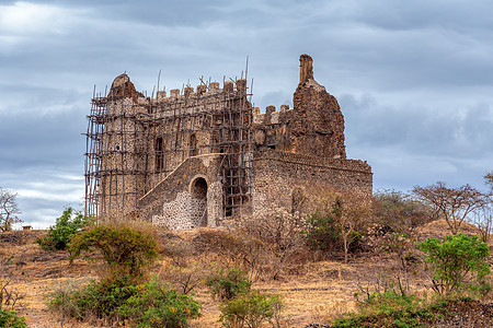 古扎拉皇宫废墟 埃塞俄比亚非洲地标皇帝遗产历史建筑学国王文化建筑景点吸引力图片