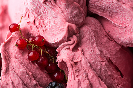 特结冰淇淋浆果水果宏观味道奶制品香草营养食物季节性美食图片