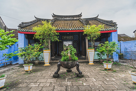 美丽的庙宇 越南海安城市遗产文化灯笼旅游建筑学图片