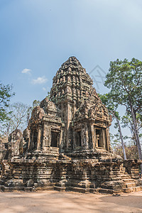 古老的吴哥尔柬埔寨暹粒废墟遗产收获旅行地标纪念碑建筑宗教考古历史图片