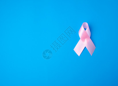 粉色丝带 乳腺癌认识符号 复制空间图片