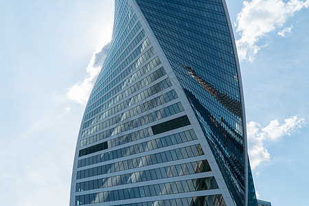 莫斯科市区天空建筑反射建筑学金融城市中心摩天大楼首都玻璃图片