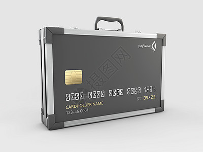 3d 以金属案形式提出信用卡 D图片