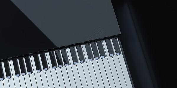 具有深色 background3d 渲染的钢琴键旋律交响乐爵士乐钥匙音乐家娱乐按钮音乐会乐器流行音乐图片