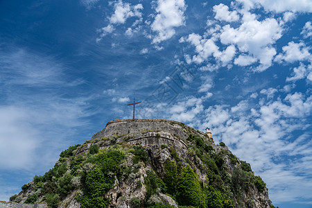 古城传道的科孚老堡垒历史历史性城堡吸引力旅游据点废墟爬坡建筑学墙壁图片