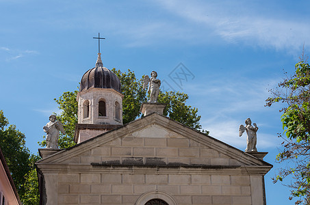 克罗地亚Zadar老城卫生圣母教会教堂 19871998年建筑学街道历史性雕像地标景观旅游教会城市建筑图片