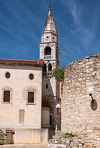 克罗地亚旧城Zadar的贝尔塔建筑学景观历史性建筑地标教会街道古董旅行旅游图片