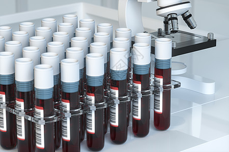 血液测试管与实验室 3D接触管子诊断药店化学家疫苗样本生物微生物学注射器治疗图片