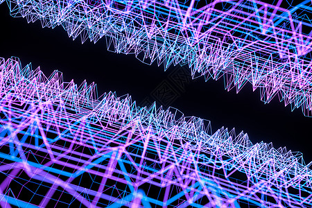 抽象不均匀的背景片段和 lines3d 渲染线条同质工业紫色砂岩水泥插图床单失真斑点图片