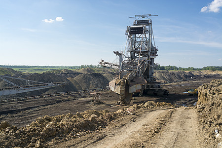 采煤机械  矿用挖掘机土壤装载机车辆机器挖掘机活力探索植物地面矿业图片