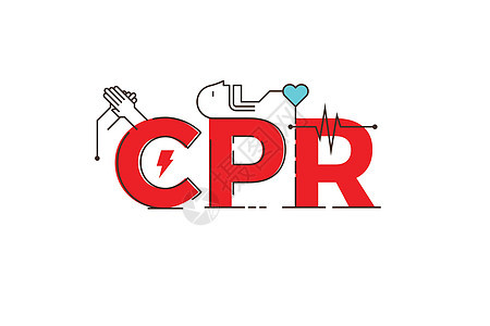 CPR 字设计图案图片