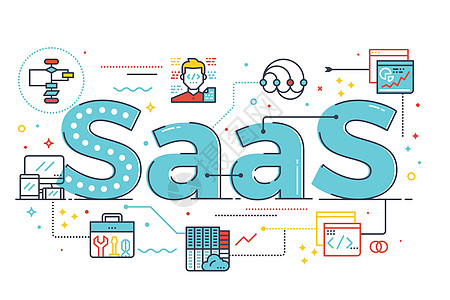 SaaS 词它制作图案图片