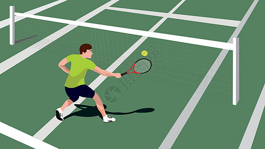 网球手阴影活动成人男人精力娱乐插图玩家足球体育场图片