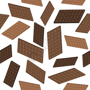 牛奶棕色巧克力棒无缝模式 甜食  3d 它制作图案营养小吃诱惑食物甜点产品饮食糖果正方形酒吧图片