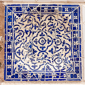摩塔模式旅游城市马赛克创造力蓝色陶瓷旅行建筑学陶器建筑师图片