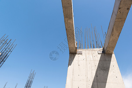 水泥结构公寓建筑施工高清图片