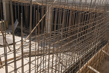金属建筑铁条预制工程水泥钢筋材料技术工作基础设施建筑学工业图片