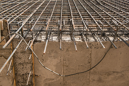 金属建筑铁条构造房子技术工程基础设施预制材料工作工业框架图片
