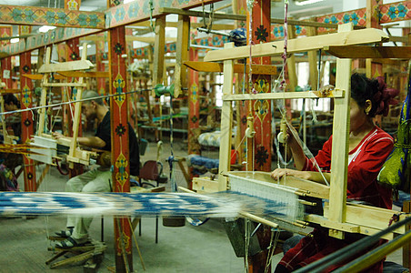 编织地毯和织织织工厂羊毛工作织机制造业手工棉布房间细绳工艺图片