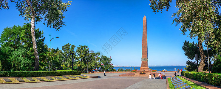乌克兰敖德萨未知赛船人纪念碑文化旅游旅行柱子纪念馆回忆地标公园记忆荣誉图片