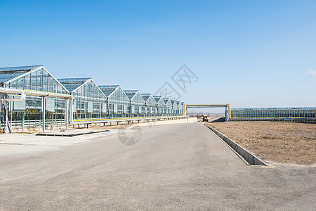 温室的表面全景园艺农场苗圃建筑学阳光玻璃框架栽培窗户图片