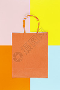 购物袋闲暇市场店铺空白商业零售精品橙子购物展示图片