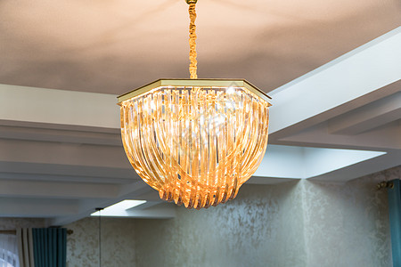 天花板上的吊灯照明艺术建筑学装饰灯泡造型风格石膏房间奢华图片