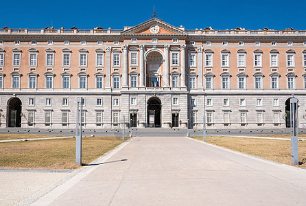 Caserta皇家宫建筑纪念碑花园国王奢华艺术柱廊大理石旅游风格图片