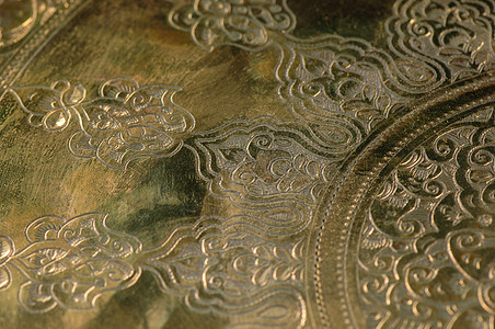 元上的东方模式装饰品金属黄铜工艺艺术古董铸币青铜历史文化图片