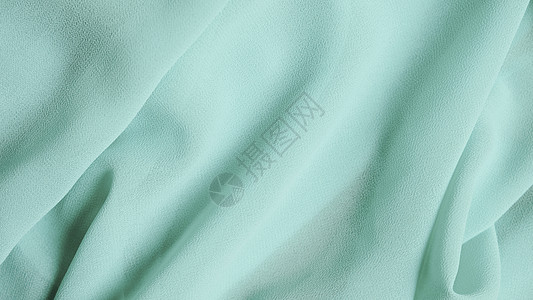 绿色薄荷雪纺面料质地背景薄纱纬线纺织品材料织物棉布海浪墙纸布料奢华图片