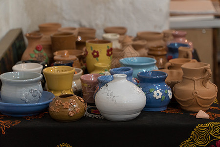 陶器陶瓷乡村花瓶作坊手工业装饰工艺纪念品黏土制品图片