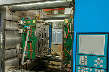 大型机器记者表格工具店铺展示操作绿色压力技术工业机械屏幕图片