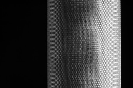滤网金属网细胞技术空气材料黑色合金网格圆柱灰色工业图片