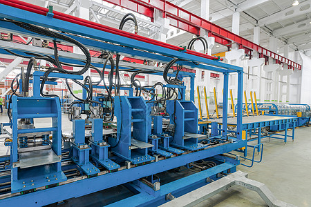 用于生产冰箱的厂家作坊制造业店铺工厂工业机器工具蓝色技术工程图片