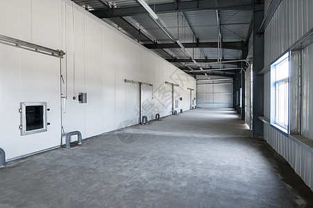 工厂的仓库冷柜温度白色店铺房间工业植物食物商品冰箱生产图片
