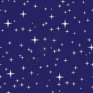 繁星点点的夜空无缝模式图片