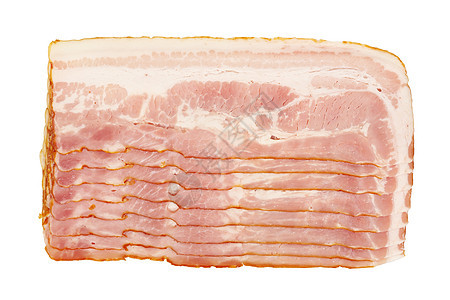 培根切片白色根片食品火腿美食食欲早餐果皮猪肉营养图片
